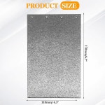 9403 벨트 샌더 교체 부품 2개 을 위한 일반 170 x 110mm 카본 플레이트 베이스 패드 천 백킹 블랙 : Nago