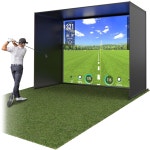 GoSports 골프 시뮬레이터 인클로저 네트 - 프레임 및 HD 임팩트 스크린 키트가 포함된 완벽한 세트 10 x 8 ft : 프라임몰마켓