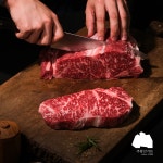 [주왕산가든] 프리미엄 한우 1+ 등심 채끝살 부채살 200g : 주왕산가든