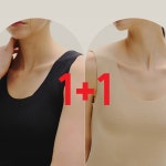 무드리 슬림 기모 심리스 나시 블랙스킨세트 : 무드마케시