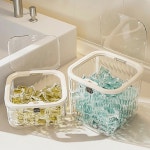 바이더픽 캡슐 세제 커피 캡슐 보관함 원터치 수납함 식기세척기 식세기 세제 다용도 보관통 : 바이더픽