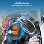 레테비스 H-777 무전기 충전식 장거리, 휴대용 양방향 라디오, 손전등, 비상 알람, 핸즈프리(1팩) 1 without screen : darius009