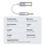 Vzonis  8코어 도금 은 OCC HIFI 오디오 밸런스 어댑터 케이블 4.4mm 4.4 헤드폰 변환 : HK모터스