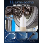 FAITIO 3L 브레이크 액 블리더 키트 1L 5/50 도구 5/45/49 플러시 펌프 캡 압력 마스터 43 캐치 7mm 파워 실린더 클러치 시스템용 및 보틀... 