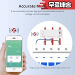 3상 4선 스마트 에너지 미터 63AWiFi 전력 센서 208V 415V 라이프 앱 제어 : 이지월드34