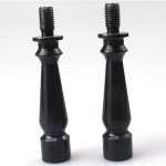 FDXGYH 2pcs 2.0인치 여성용 램프 그늘막 라이저 1/4-27 세탁기 타입 그늘막용 솔리드 아이언 최종 연장기(블랙) 2.0 INCH Black... 