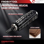 그리즐리 6인치 조인트 교체용 헬리컬 커터헤드 G1182, G0654, G0452, G0526, G0813, G0814, 30개의 칼, 도구 및 베어링이 포함된 카바이드... 