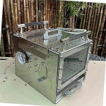 훈연 바베큐 숯불 무연 드럼통 그릴 가정용 스텐 화로 꼬치구이 캠핑 야외 : 원주24마켓