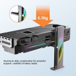 RGB GPU 홀더 5V 3PIN 비디오 카드 지원 높이 조절 가능 안전 설치 PC 그래픽 호환성 : 트레이드셀76