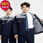 긴소매 작업복 세트 주유소 남성용 사계절 착용 가능 내구성 보호복 로고 인쇄 : 나래글로벌서비스