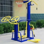 야외 공원 운동 기구 헬스 머신 피트니스 7 in 1 콤보 장비 : 트레저레드