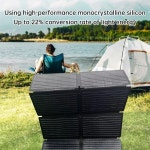 태양광 패널 폴딩 200W  캠핑 지속 너지 충전  전원 스테이션 : 비니미니파파