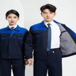 긴소매 작업복 세트 주유소 남성용 사계절 착용 가능 내구성 보호복 로고 인쇄 : 나래글로벌서비스