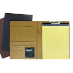 문서 노트 패드 클립 바인더 계산기 수첩 가죽 회사 업무 회의 기록 패드 : 올인올샵