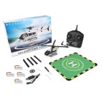 한엘 WL K160 에어버스 EC-145 RC 헬리콥터 - 브러시리스 모터, 6축 자이로 안정화, 신호 손실 자동 착륙, 초보자 및 애호가에게 이상적인 4CH... 