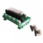 퓨즈 프로텍션 8A 1Pcs(FUSE-8C-24VACDC)를 갖춘 PLC 컨트롤러 SPDT 릴레이 12VDC용 NGG2R 8채널 모듈 FUSE-8C-12VACDC... 