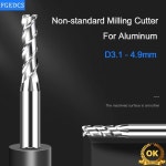 3플루트 엔드 밀 알루미늄 1.2mm 2.1 소수점 커터 CNC 도구 : 트레이드셀78