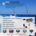 000-14041-001 HDS/Elite/Ho 전원 케이블 교체, 3피트, 2선 Lowrance HDS, Elite FS, Ti2, Ho에만 적합합니다. : 군포산업상사