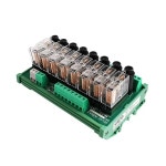 퓨즈 프로텍션 8A 1Pcs(FUSE-8C-24VACDC)를 갖춘 PLC 컨트롤러 SPDT 릴레이 12VDC용 NGG2R 8채널 모듈 FUSE-8C-12VACDC... 