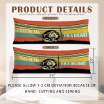 나는 딜라이트 주머니쥐 바디 필로우 커버 20x54, 소파 침대용 지퍼가 달린 재미있는 비꼬는 화난 애니멀 롱 케이스 Color-07 : darius012