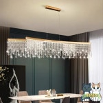 로얄 북유럽 Led 광택 펜던트 조명 럭셔리 크리스탈 샹들리에 거실 다이닝 룸 서클 매달려 램프 홈 장식 설비 : 쿠쿠스토어11