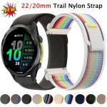 Garmin Forerunner 570 970 165 55 965 통기성 시계 밴드 Venu 3-2/ Active 6-5 시계줄 용 22/20mm 트레일 나일론 스트랩 : 비소피17
