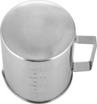 평화 프레이즈 조리 기구 계량 컵 미도 1000cc 18-8 스테인리스 일본제 AD-193 : yellow living