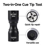 당구 애호가 남편 친구를 위한 린베나노노 프리미엄 3-in-1 큐 팁 셰이퍼 소형 당구장 : 포레인픽