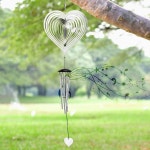 하트 윈드 스피너와 함께하는 바람 소리 여성을 위한 야외 정원 장식 스피너 엄마 은퇴 선생님 부모님 생신 기념관 현관 파티오 홈 데코... 