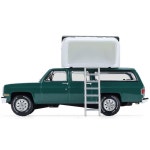 1990년 모던 루프탑 캠핑카와 함께한 교외 그린 그레이트 아웃도어 시리즈 64 다이캐스트 모델 그린라이트 38080E : 바이로샵91