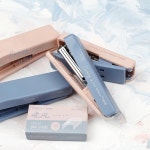 저녁 바람 접이식 스테이플러 세트 미니 휴대용 타격 컬러 바인더 10개 포함 # 사무용 도구 학교 F7827 : salamoly3