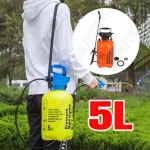 5L 정원 물 스프레이 병 압력 분무기 핸드 펌프 조정  스트랩 관개 도구 급수 : 퍼헬시