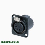 2pcs NC4FD-LX-B 4 코어 캐논 호환 암 홀더 블랙 골드 밸런스 마이크 : 디앤이몰