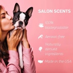2Basics 살롱 향 애완동물 그루밍 쾰른 - 8온스, 개와 고양이를 위한 천연 전문 그루머 등급 향수 탈취제, 오래 지속되는 탈취 (블루베리... 