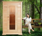 소형 가정용 원적외선 이동식 건식 편백사우나 찜질방 사우나 : 힐링 사우나