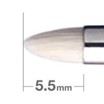 HAKUHODO 하쿠호도 G5515 아이섀도우 브러쉬 뾰족한 타입 블랙 미디움 BkSM : 스토리재팬