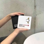 헌군 옆으로밀어 우1 사각13cm 안내문구 포맥스안내판 문팻말 도어사인 : 헌군몰