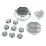 키지마 혼다 101-027 모터사이클 부품 드레스업 커버 세트 4개 알루미늄 CB400F 공랭식 엔진 실버 : 가민상사