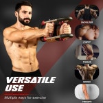 남녀용 트위스터 팔 트레이너, 조절 가능한 5가지 저항 수준(33-120파운드) 가슴 및 운동 장비, 스프링 4개와 훈련 매뉴얼, 미끄럼 방지 손잡이가... 