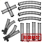 철도 킹을위한 5cm 폭 레일 트랙 확장 팩 클래식 기차 유연한 직선 빌딩 블록 장난감 : 유정솔루션