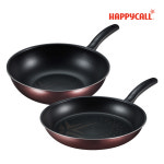 [알림받기 추가할인] 해피콜 올 뉴 컴포트 다이아몬드 IH 인덕션 후라이팬 2종, C세트(28팬+28웍), 1세트 : 제이제이플래닛