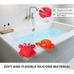 콜루티 욕조 오버플로 배수 커버, 실리콘 펀 그랩 , 8개의 흡입 컵, 욕실 필수 스파 액세서리 선물, 오렌지 Orange : 모.아.샵