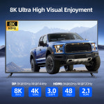 KCEVE KVM 스위치 3 모니터 3 컴퓨터 8K60Hz4K120Hz HDMI DP KVM 스위치 3대의 PC를 트리플 모니터와 키보드 마우스로 공유 : 제이앤오0