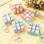 키글리 LED 마시멜로우 키보드 키링 9키 랜덤 선물 딸깍이 키캡 열쇠고리 피젯토이 키꾸 : 키글리