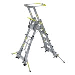 K사다리 안전작업발판 안전사다리 건설현장 S마크인증 5단, KLS-205F 실버(조절)4점지지, 1개 : 이지스래더 사다리