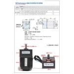25W220V 가변 4R 기어 AC 감속 가역 속도 모터 5GN 10 : 바른마루