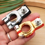 자동차 배터리 케이블 12V 클램프 음극 1쌍 24V 와이어 터미널 커넥터 액세서리 양극 Galvanized iron : 백억부자딜스