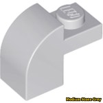 레고 경사 곡선 Slope Curved 2 x 1 x 1 1/3 with Recessed Stud 6091 Medium Stone Grey 연회색 : 아이엠브릭