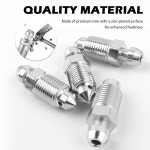 36피스 브레이크 블리더 나사, 밸브 모음 키트, 케이스 포함, 브레이크용 표준 SAE 및 미터법 스피드 H9403-6 H9410-6 H9406-6 H9402-6... 