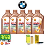 BMW 525d 엔진오일 F10 (11-14년식) 쉘 울트라 0W30 5L+오일필터+에어필터 : 311모터스